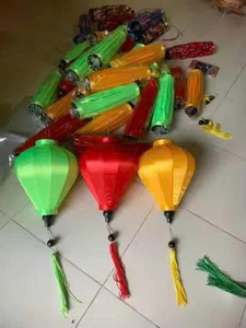 Silk Lanterns Colorful Bamboo Silk Lanterns Decorative Lighting For Balcony Patio Wedding Vietnam Silk Lanterns - Product Image 6