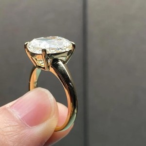 Anillo Solitario de Diamante Auténtico Certificado IGI, Corte Cojín, de Mina Antigua, Oro Sólido de 18K, Cultivado en Laboratorio, VS1, 2.01CT, para Regalo de Boda o Fiesta - Product Image 2