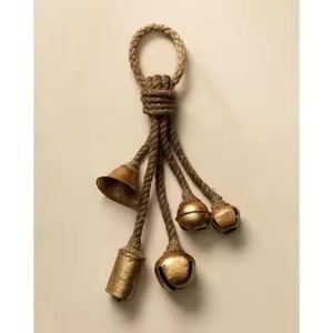Campana Colgante Navideña Metálica Clásica, Adorno Navideño Decorativo para Árbol, Puerta, Ventana, Chimenea, Decoración Festiva para el Hogar - Product Image 6