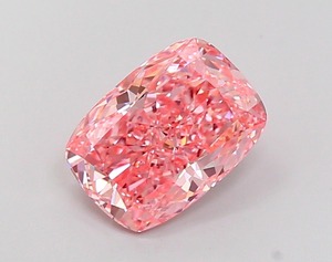 Diamant rose vif fantaisie modifié en forme de coussin de 2,53 carats, cultivé en laboratoire CVD, clarté VVS2, taille excellente, pierre libre pour la fabrication de bijoux - Product Image 1