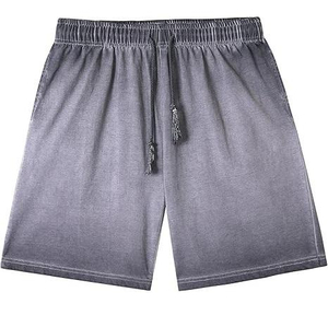Shorts 100% Coton Délavé à l'Acide avec Poches Latérales pour Homme, Coupe Décontractée, Vintage, Effet Neige, Grammage Lourd, Prix Abordable, Personnalisation OEM - Product Image 3
