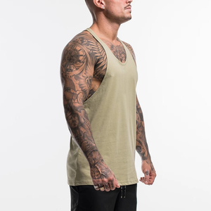 เสื้อกล้ามออกกำลังกายผู้ชาย ผ้าฝ้ายผสมใยไผ่ ระบายอากาศดี ไม่มีแขน สำหรับฝึกซ้อม รับผลิตแบบ OEM แบรนด์ส่วนตัว จากโรงงานผู้ผลิต - Product Image 5