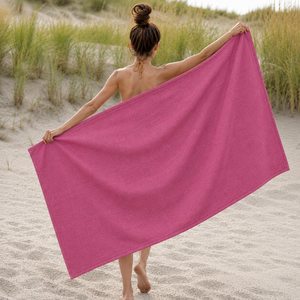 Serviettes Fouta en coton de couleur unie, écologiques, séchage rapide, tailles et couleurs personnalisées, en promotion. - Product Image 5