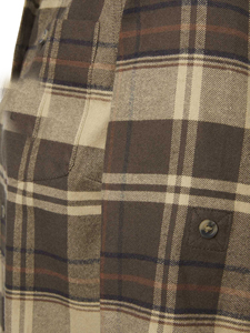 Chemise à carreaux en coton décontractée à manches longues, matière respirante et confortable pour les activités de plein air, chemise en flanelle pour homme, qualité supérieure - Product Image 6