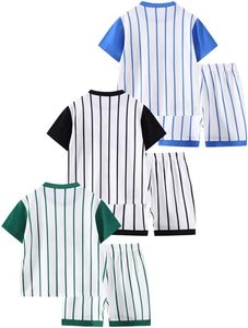 Conjunto de Uniforme de Béisbol para Niños, Jersey de Manga Corta Estampado, Pantalones Transpirables de Poliéster con Cintura Elástica, Ropa Deportiva de Invierno con Logotipo Frontal y Número de Edad - Product Image 2