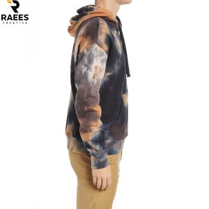 Streetwear de haute qualité, vêtements pour hommes personnalisés, best-sellers, design OEM, couleurs unies, basiques, coton mélangé, tie-dye, sweats à capuche pour hommes - Product Image 3