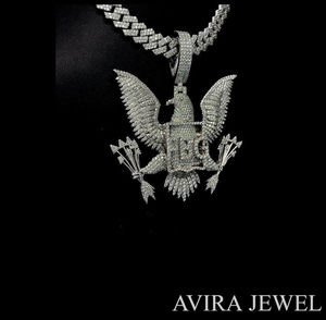 Colgante de Moissanita de Lujo, Plata de Ley 925, Chapado en Oro Rosa, Estilo Hip Hop, para Hombre y Mujer, Ideal para Fiestas, Sin Níquel ni Plomo, con Certificado GRA - Product Image 5