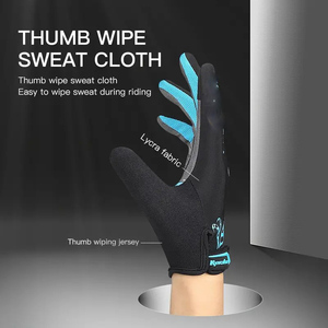 Guantes de Ciclismo Transpirables FITME SPORTS para Hombre y Mujer, de Dedo Largo, para Primavera/Verano, Deportes al Aire Libre, Entrenamiento, Cuero, Bicicleta de Montaña - Product Image 5