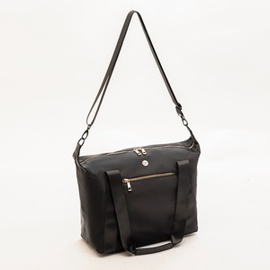 Sac fourre-tout noir en twill, léger, grande capacité, sac à bandoulière, sac à main professionnel, sac simple et imperméable - Product Image 4