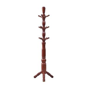 Classic Wooden Double Tier Adjustable Coat Rack <b>Standing</b> Non-Foldable Clothes <b>Hat</b> Bag Holder for Living Room Entryway Bedroom - Product Image 2
