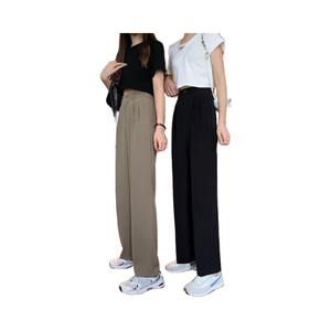 Pantaloni Casual a vita alta da donna pantaloni eleganti da ufficio estivi <span class=keywords><strong>con</strong></span> Logo ad asciugatura rapida nuovo abito di moda di grandi dimensioni - Product Image 1