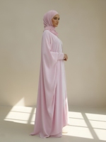 Abaya en coton évasée pour femme, manches longues, longueur ras du sol, coupe ample, respirante, séchage rapide, légère, décontractée, pour les fêtes
