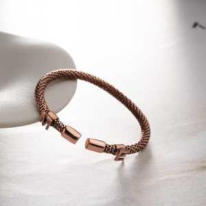 Modern <b>Copper</b> Mesh Cuff Bracelet Handcrafted Open <b>Bangle</b> Minimalist Statement Jewelry Adjustable Artisan Wrist Accessory Gift - Product Image 2
