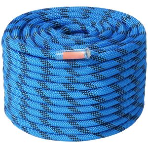 Corda da Arrampicata Statica per Esterni 12,7mm, 38M (125ft), Tensione di Rottura 30KN, con Moschettoni in Acciaio, Accessorio per Attrezzatura da Arrampicata - Product Image 1