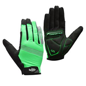 Guantes de Ciclismo Negros con Dedos Completos, Transpirables, Antideslizantes, con Gel en la Palma, para Ciclismo y Deportes al Aire Libre - Product Image 6