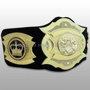 Ceinture de championnat avec logo personnalisé, plaques en laiton alliage 3 mm, ceinture de titre pour la lutte et la boxe - Product Image 1