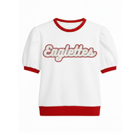Sweat-shirt de baseball pour femme, collection été-automne, idéal pour les jours de match – Écologique, respirant, avec sequins brodés à la main sur le devant