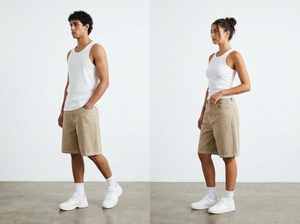 Unisex Fashion Jorts with Lightweight <b>Denim</b> <b>Material</b> for Outdoor Recreation and Lifestyle Activities Men And Women Jorts - Product Image 4