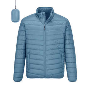 Hot Selling Latest Design Lightweight Puffer Jacket Full Face Water Resistant and Custom Branding Men Jacket with Chenille <b>patch</b> - Product Image 1