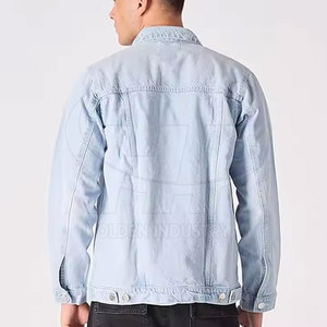 Custom Design 100% Cotton Made <b>Men</b> Jeans <b>Jacket</b> <b>Light</b> Weight Top Quality Jeans <b>Jacket</b> For <b>Men</b> - Product Image 3