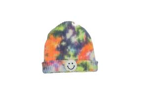 Latest Design <b>Tie</b> Dye Beanie Caps Top Quality Customized Embroidery Chenille Logo Beanie Hats Fashionwear Beanie Caps for Unisex - Product Image 4