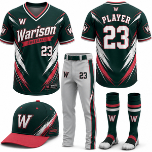 100% Polyester Baseball Teamwear Uniform Set Plus Size Unisex Sublimation Sportswear Baseball Academy Uniform Kit - Product Image 4