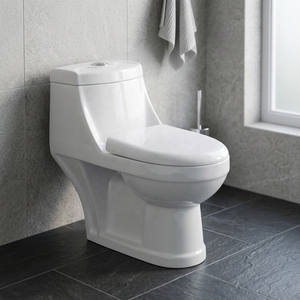 WC monobloc en porcelaine siphonique de luxe pour suites d'hôtels haut de gamme et projets de salles de bain résidentielles premium - Product Image 3