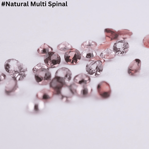 Venta al por mayor de espinela natural multicolor facetada de forma redonda, piedra preciosa suelta para la fabricación de joyas, tamaño pequeño de 1 mm a 3 mm. - Product Image 2
