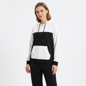 Ensemble de survêtement unisexe à capuche, manches longues, coupe ample, respirant, en polyester, pour l'automne, décontracté, avec poches latérales - Product Image 6