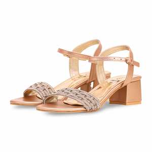 Sandales à talons fantaisie pêche modèle FN6028 - Product Image 3