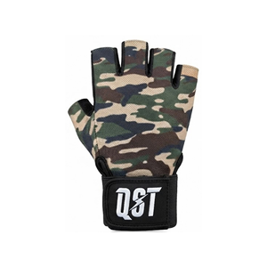 Guantes de Levantamiento de Pesas, Medios Dedos, Camuflaje, con Soporte para Muñeca, Palma Acolchada, Ligeros, Cierre de Hebilla, Logotipo Personalizado, OEM, ODM - Product Image 3