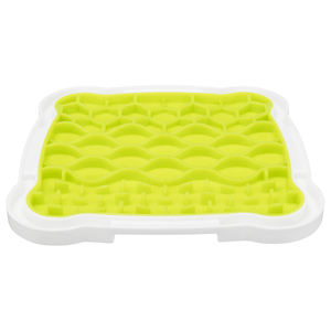 Bandeja para lamer snacks de TPR, goma y plástico, 20x20 cm, para alimentación de mascotas - Product Image 1