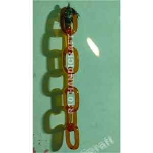 Escultura de Pared con Cadena de Resina, Aspecto de Vidrio Ámbar, Adorno Decorativo para Interiores, Accesorio Colgante para Sala de Estar, Artículo Hecho a Mano - Product Image 1