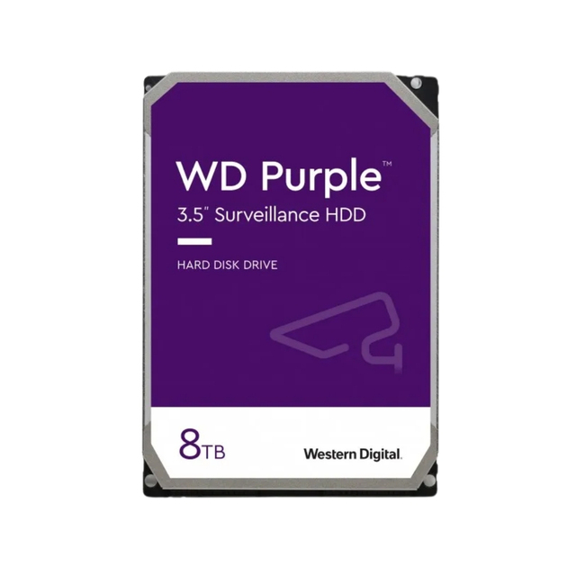 WD85PURZ 8TB SATA 6Gb/s 3.5-Inch Internal Hard Drive 7200 RPM NAS 301-400MB/s Read 201-300MB/s Write Metal