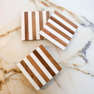 ถาดรองแก้วทำจากเรซินทรงสี่เหลี่ยมแบบอินเดียถาดรองแก้วแบบฝังต่ำสำหรับใช้ในครัวโต๊ะปาร์ตี้ - Product Image 4