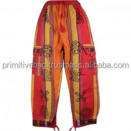 100% Cotton Patch Work Design Bohemian Boho Hippie Harem Pants Yoga Gym Casual Beach Wear Plus Size Handmade Eco Friendly - Product Image 3