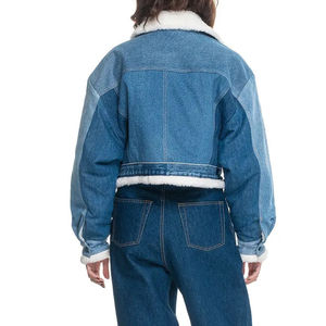 Chaqueta Vaquera de Alta Calidad, Chaqueta Corta Informal a la Moda para Mujer, Tops Cortos Vaqueros - Product Image 6