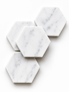 Posavasos Cuadrados de Mármol Hechos a Mano, Tapetes para Bebidas con Rayas, Decoración Ecológica para Mesa de Comedor - Product Image 3