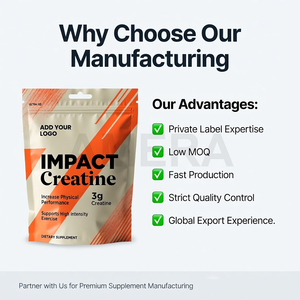 Creatina Monohidrato en Polvo de Marca Privada OEM, Sobres de 3g, Suplemento Dietético, Suministro al por Mayor - Product Image 3