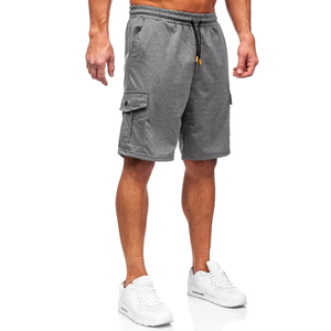 Pantalones Cortos Cargo para Hombre, Cintura Elástica, Bolsillos Laterales con Solapa, Ajuste Cómodo, Estilo Urbano, Fabricación Personalizada OEM, Venta al Por Mayor - Product Image 4