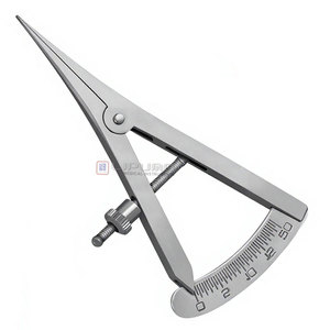 Juego de 3 Calibradores Dentales: Calibrador de Medición de Resorte de Punta Cerrada de 4 Pulgadas, Calibrador Recto para Mapeo Óseo de 3.5'' y Calibrador Angulado Castroviejo de 0-20mm - Product Image 4