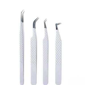Professional Lash Tweezers Set Stainless Steel Fiber Tip Anti-Static Durable Smooth/Serrated Tips Eyelash <b>Extension</b> Tweezers for - Product Image 3