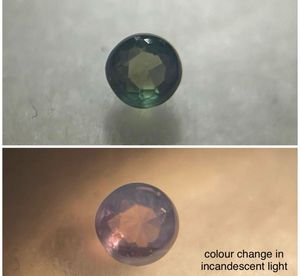 Alexandrite naturelle facettée, taille ronde, pour la joaillerie. - Product Image 5