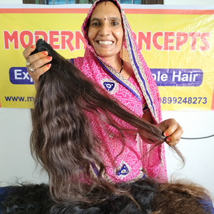 Cheveux Indiens Remy Bruts en Gros, Extensions de Cheveux Humains Indiens Ondulés, Lot de Cheveux Bruts Cambodgiens Provenant d'un Fournisseur Indien - Product Image 4