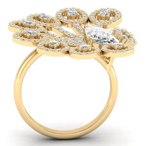 REYES New Design <b>Emerald</b> Cut 3.15 Carat Moissanite <b>Rings</b> in 925 Sterling <b>Silver</b> Engagement Gift Fine Jewelry For Women - Product Image 4