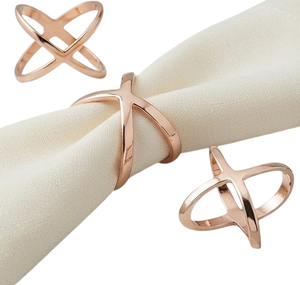 Elegant Gold Plated Metal <b>Napkin</b> Ring Wedding <b>Birthday</b> Party Table Decoration Metal <b>Napkin</b> Ring - Product Image 2
