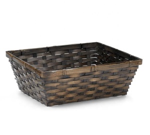 Pot de fleurs ovale coloré en bambou, style rustique classique, écologique, pour la décoration du jardin, léger et durable - Product Image 5