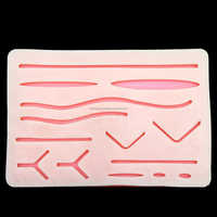 Nouvel arrivage : Tapis d'entraînement manuel à la suture de haute qualité certifié CE, 3 couches, 14 plaies, en acier inoxydable durable, kit cutané de classe I