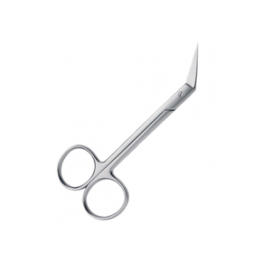 กรรไกรตัดเยื่อแก้วตาความแม่นยำสูง สแตนเลสสตีล ปลายโค้งและปลายตรง เครื่องมือผ่าตัดและงานฝีมือ - Product Image 1