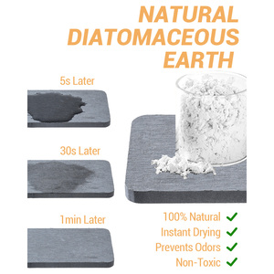 MyGift Best-seller Porte-éponge industriel en métal noir avec plateau en diatomite Organisateur de comptoir de cuisine Pièces détachées pour armoires Accessoires - Product Image 6